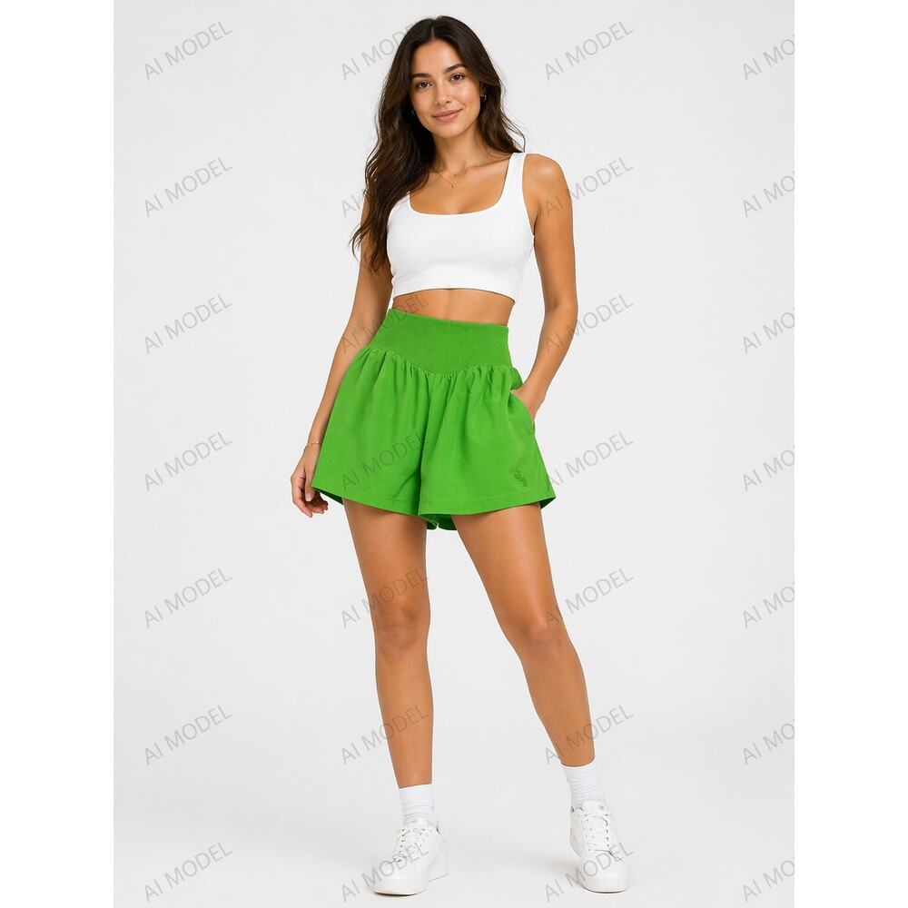 JoyLab‎ High Rise Athletic Shorts Neon Green Women’s Activewear small
